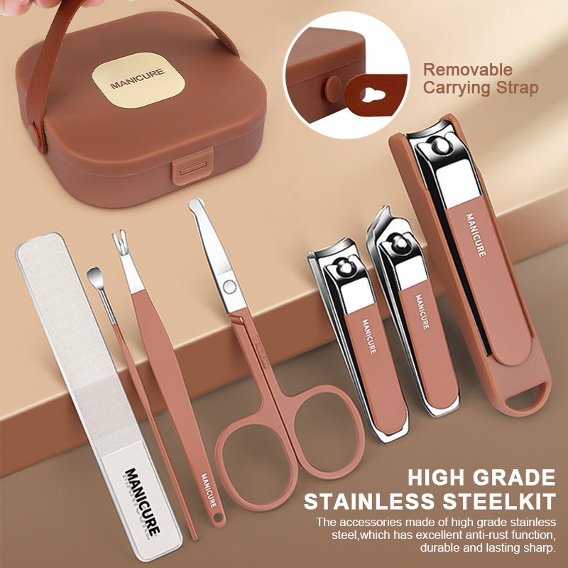 💅 7-in-1 Premium Nail Cutter Set – ৭ পিসের প্রিমিয়াম নেইল কাটার সেট ✨