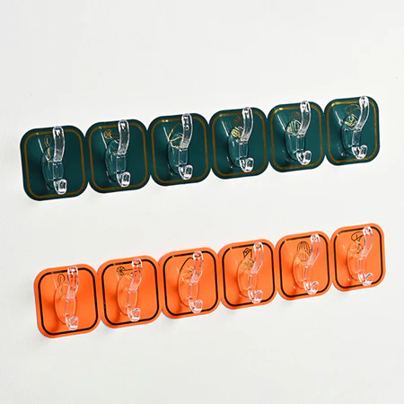 Plastic Pata Hook - পাতা হুক (এক পাতায় ৬টি হুক )