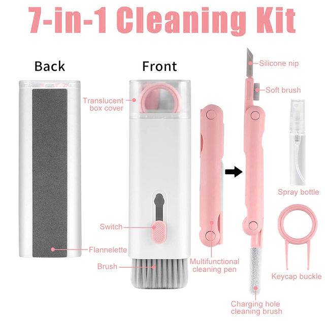 🧹 BlueWow 7 in 1 Cleaner Brush Kit -  ৭ ইন ১ ক্লিনার ব্রাশ কিট
