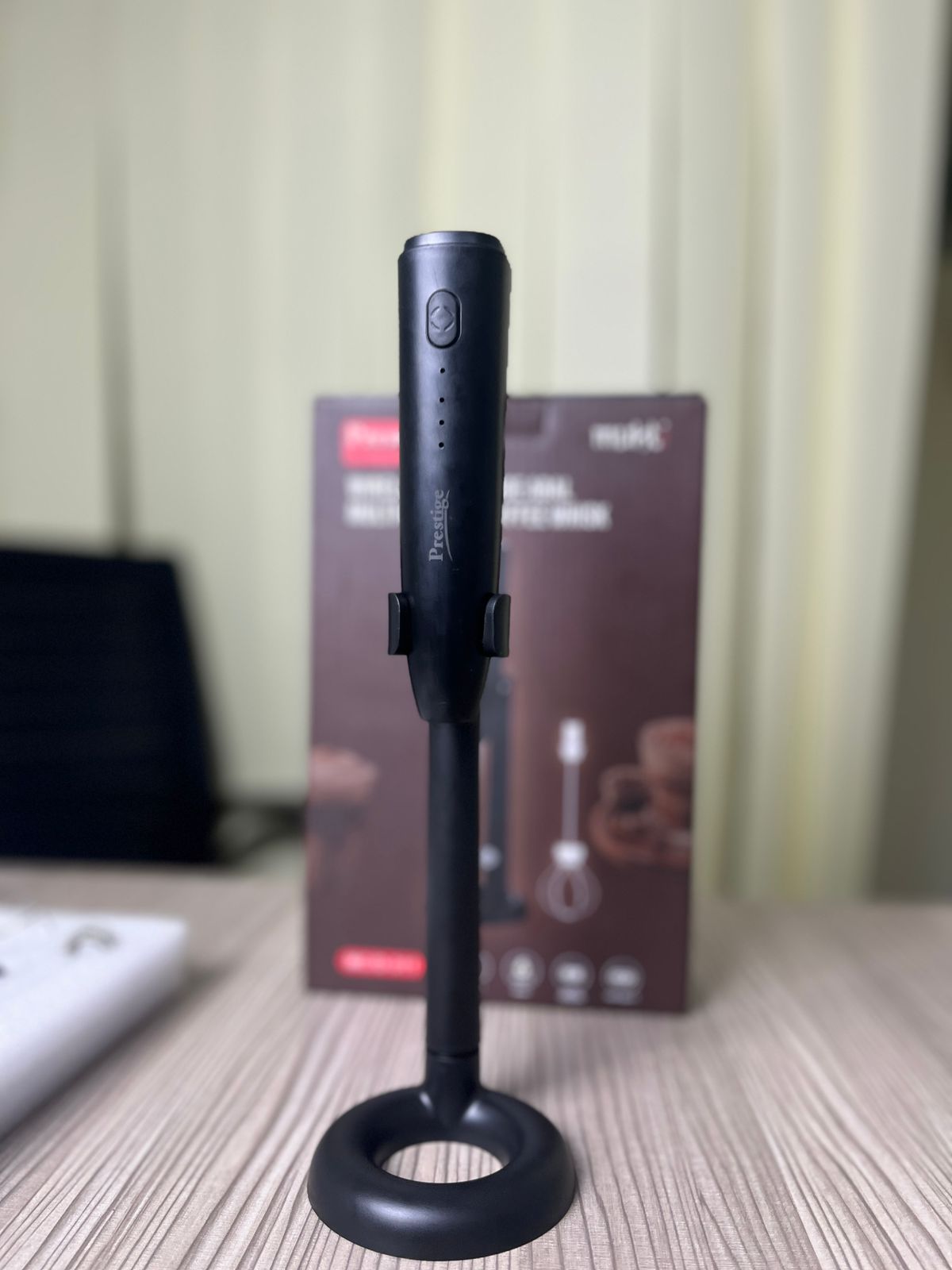 ☕ Prestige 2-in-1 Coffee Mixer with Stand  —  ২-ইন-১ রিচার্জেবল কফি মিক্সার ও স্ট্যান্ড