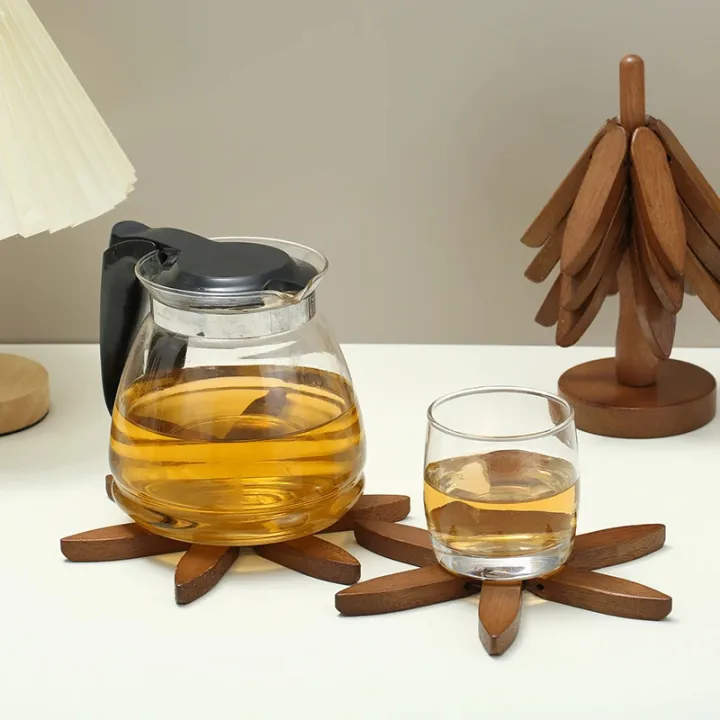 Bamboo & Wooden Tree-Shaped Coaster