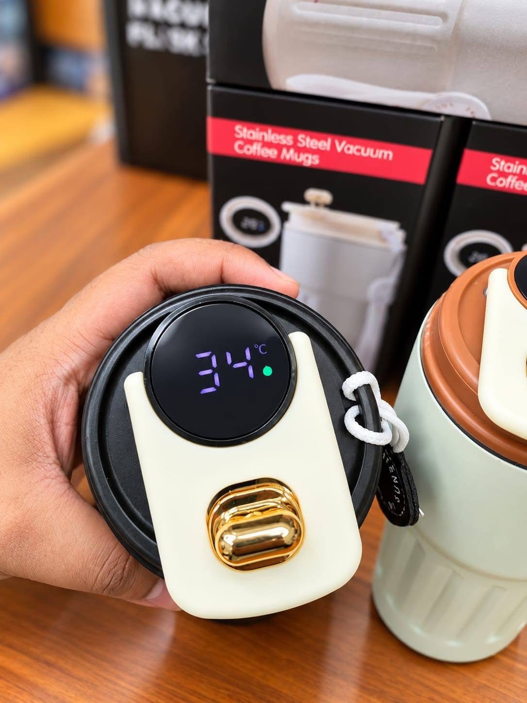 Stainless steel vacuum coffee mugs
