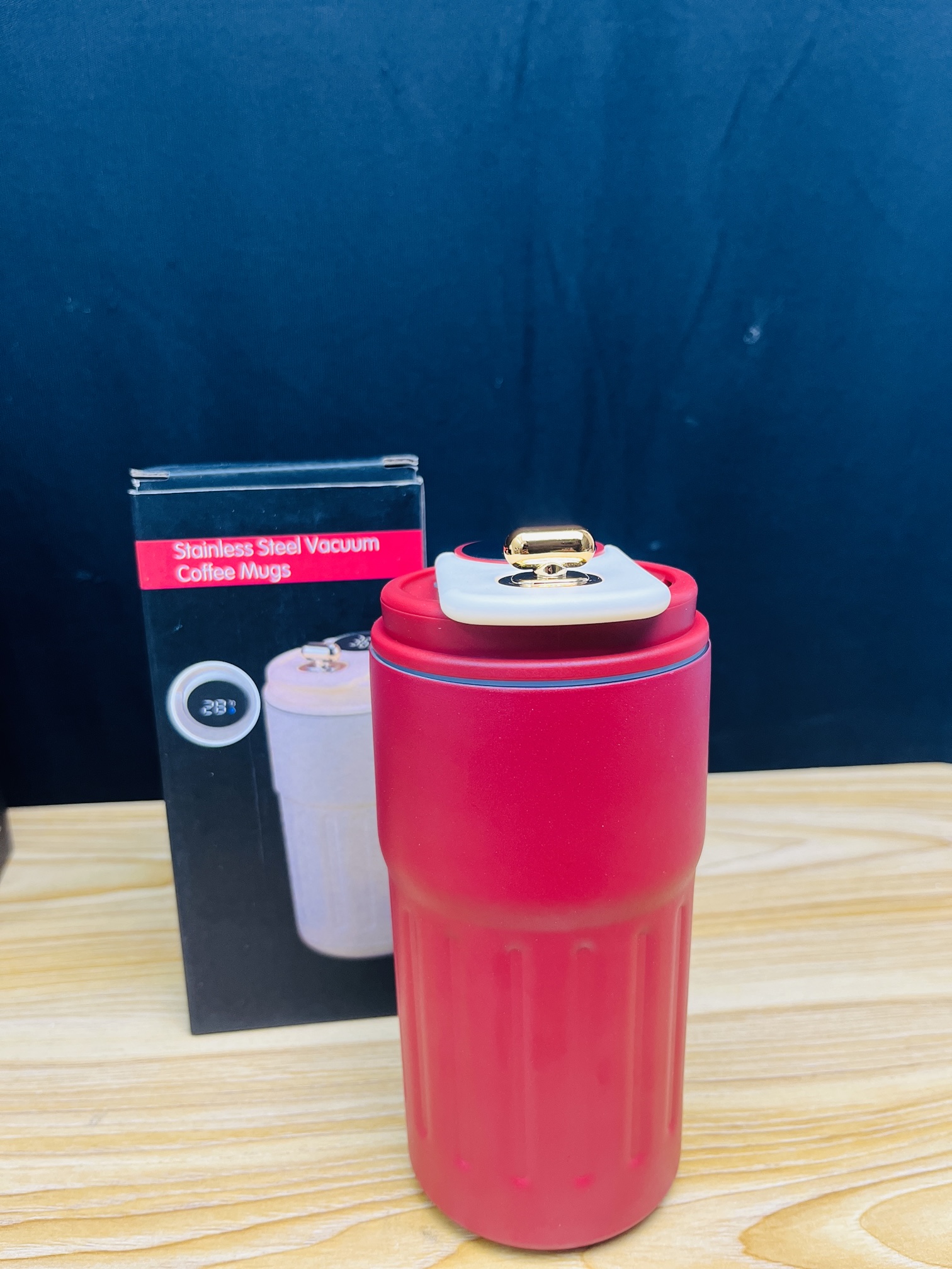 Stainless steel vacuum coffee mugs